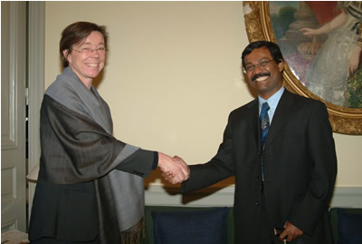 Mr.Tamilselvan and State Secretary Ms.Annika Soder