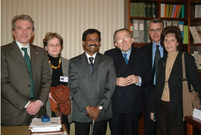 Mr.Tamilselvan with Italian Ministerial teem