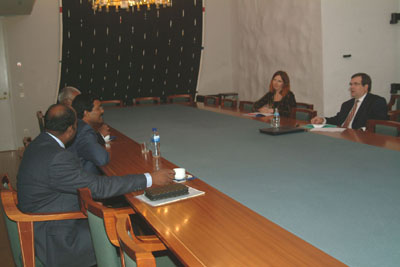 During the discussion with Finland Foreign Ministry officials.