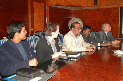 LTTE delegation during the talks.