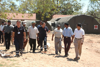 Tamilselvan's visit to italian mobile hospital