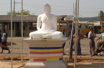 Buddhist statue appears overnight